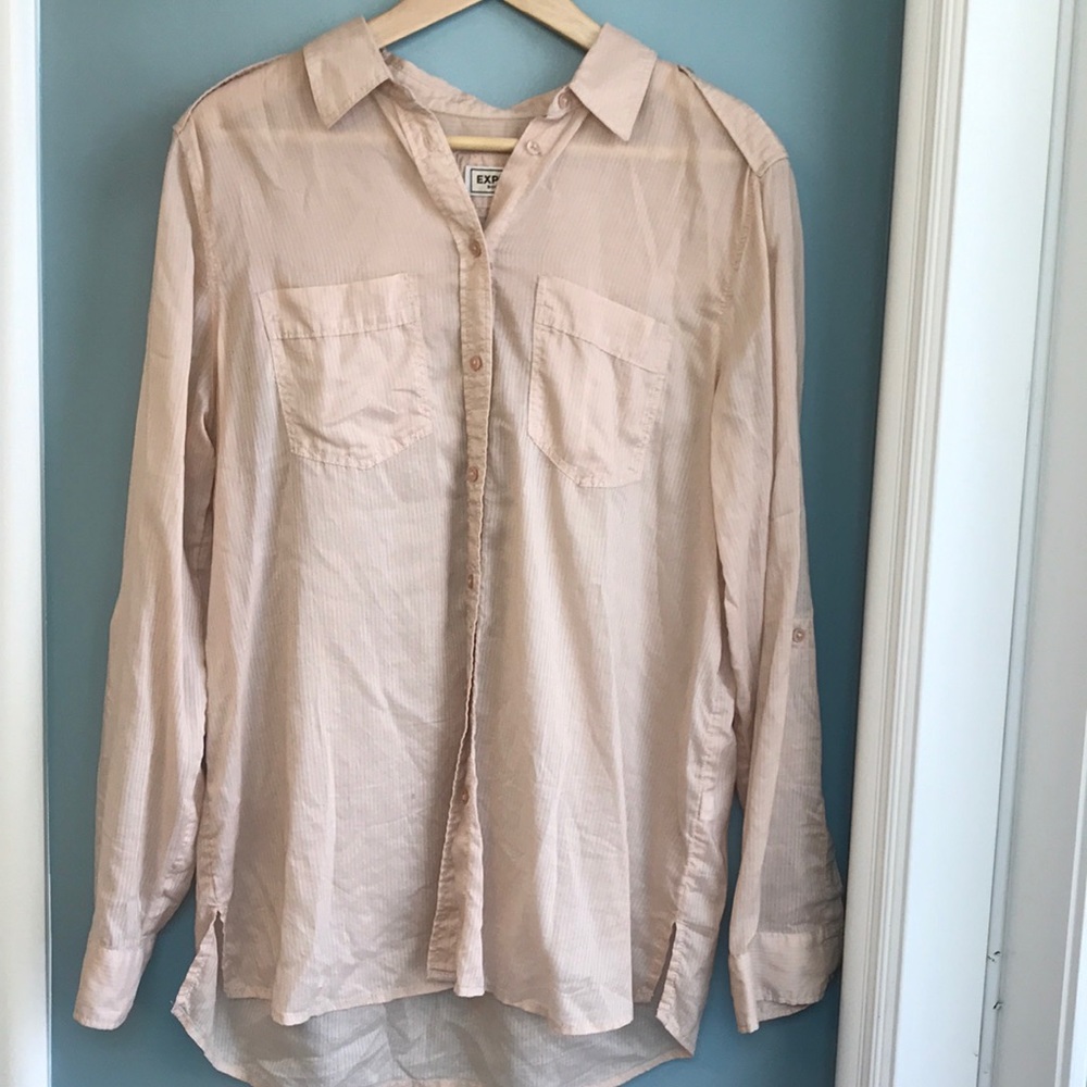 Blush button down from Express, brand new size M
